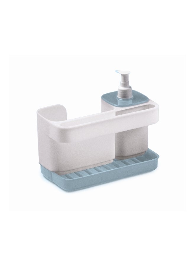 Snips Tidy Up Dish Washing Set with Soap Dispenser White and Blue 21 x 18 x 12 cm 000832 - Image 2